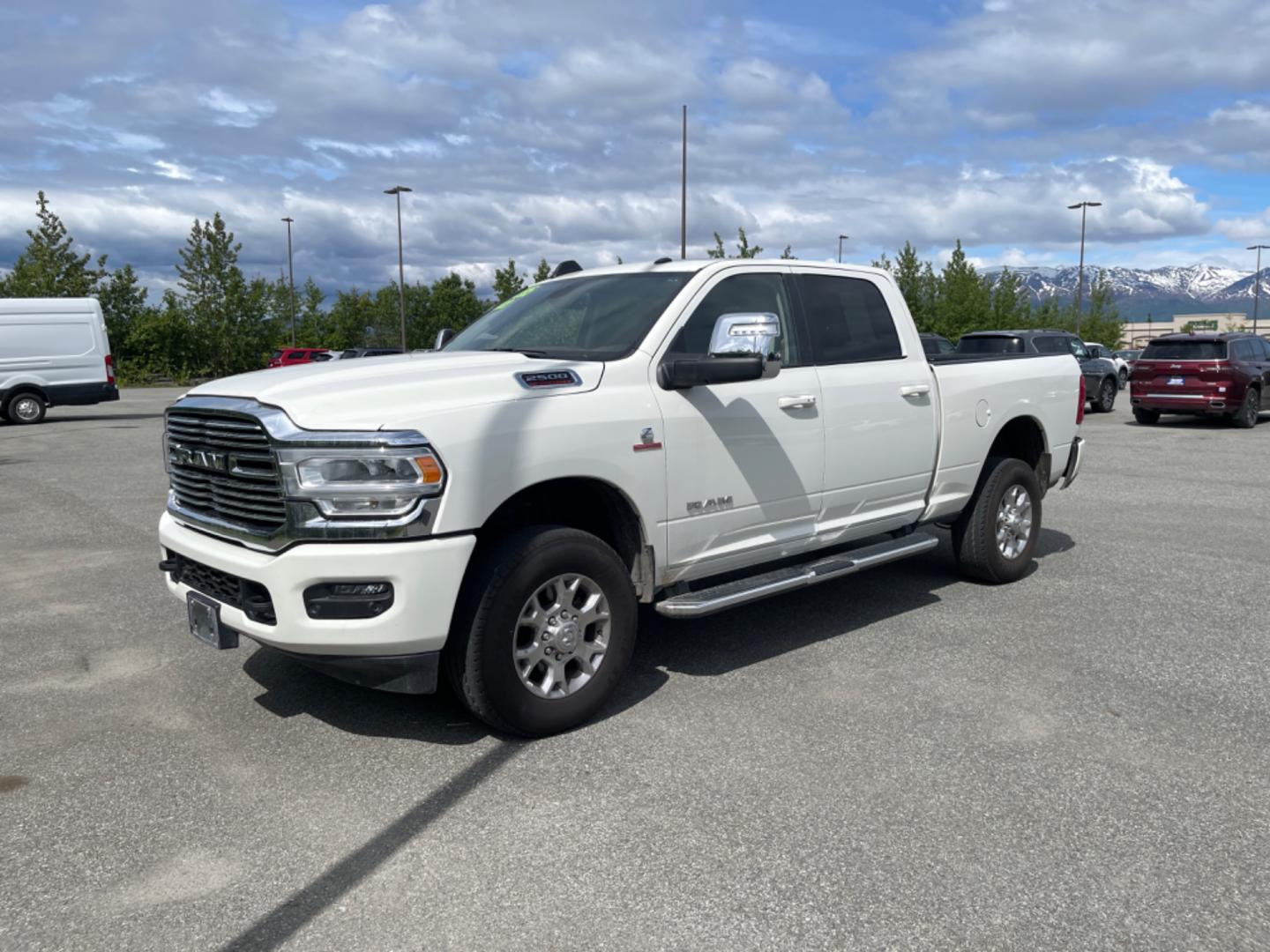 2023 WHITE RAM 2500 LARAMIE (3C6UR5FL1PG) with an 6.7L engine, Automatic transmission, located at 1960 Industrial Drive, Wasilla, 99654, (907) 274-2277, 61.573475, -149.400146 - Photo#0